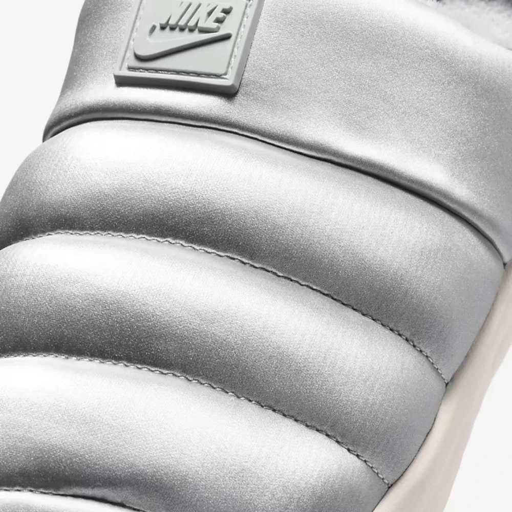 NEW Nike Metallic Silver Slip-On Sneakers - Picture 5 of 6